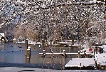 Blick zur Schleuse Neue Mühle
