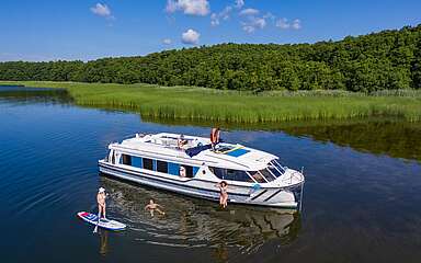 Hausbooturlaub mit Le Boat an der Fürstenberger Seenkette