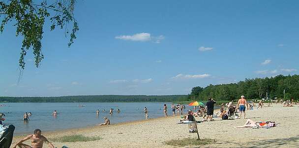 Badestrand am Grünewalder Lauch