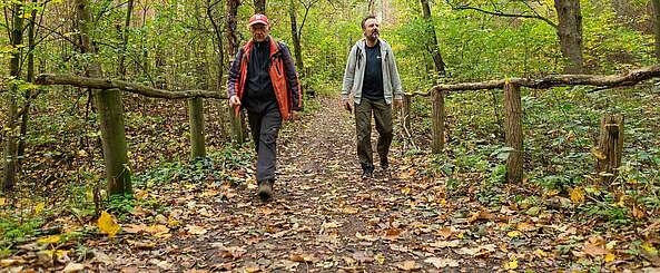 Manfred Reschke und Frank Meyer am Caputher See