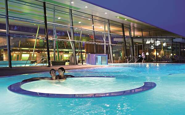 Außenbecken der Spreewald Therme