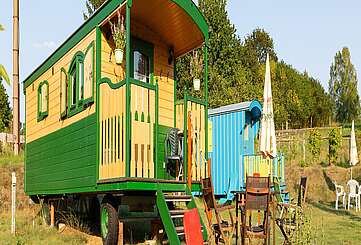Zirkuswagen auf Kremserhof Zermützel