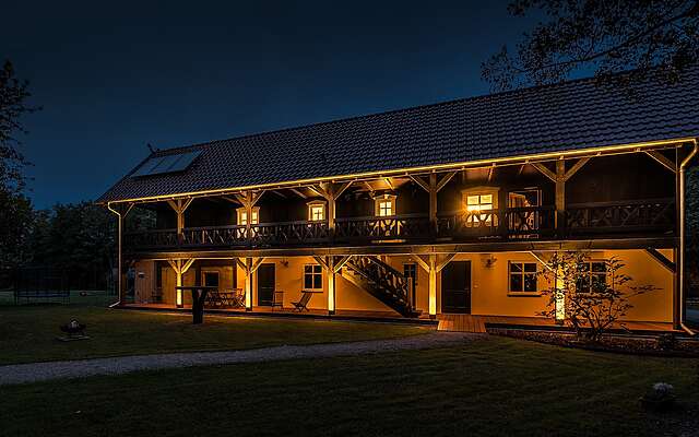 Adelinenhof im Spreewald am Abend