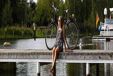 Radlerpause am See