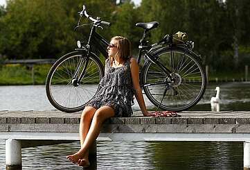 Radlerpause am See