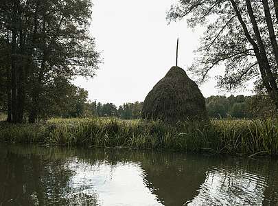 Heuschober am Spreewaldfließ