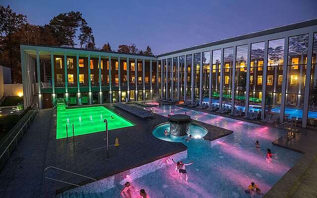 Außenbereich der Saarow-Therme