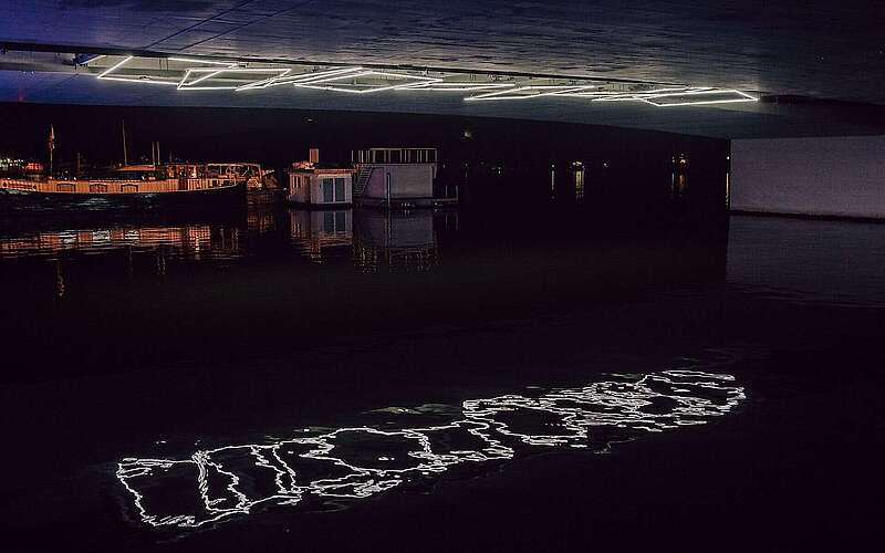 Lichtinstallation Habulamond