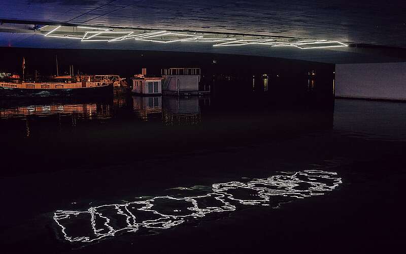 Lichtinstallation Habulamond