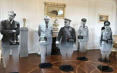 Ausstellung zur Potsdamer Konferenz 1945 im Schloss Cecilienhof