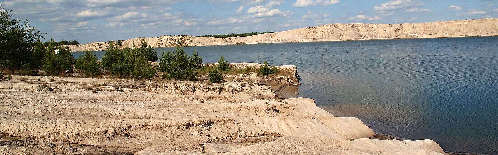 Gefluteter Tagebau im Niederlausitzer Landrücken