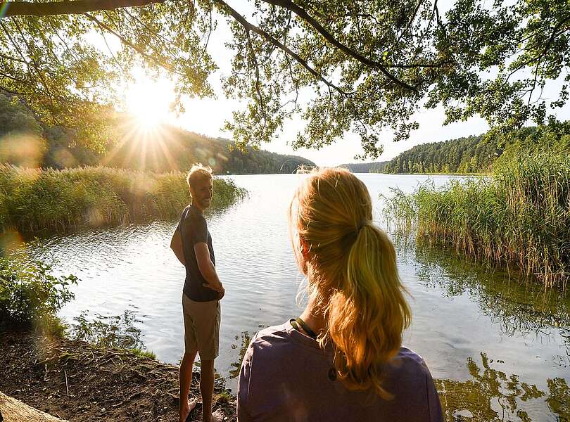 Wanderer am Roofensee