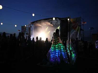 Bühne auf dem Blankit Festival