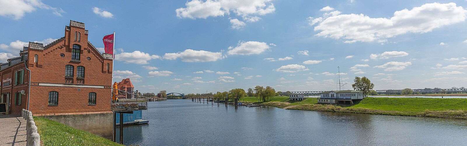 Kranhaus in Wittenberge an der Elbe