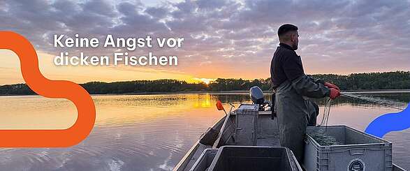 Fischer Fuhrmann beim Fischen