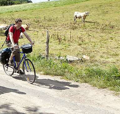 Radfahrer unterwegs
