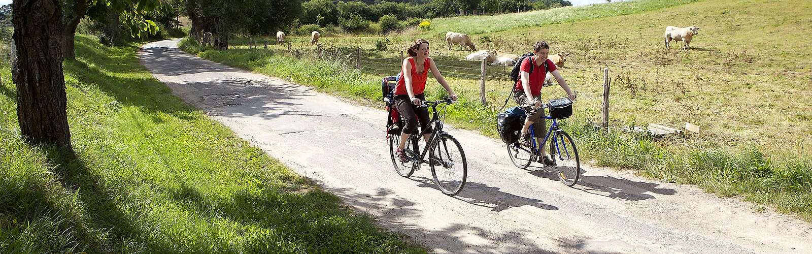 Radfahrer unterwegs