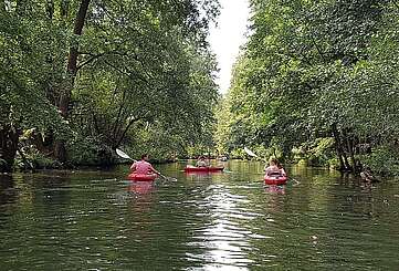 Mit dem Kajak unterwegs im Spreewald