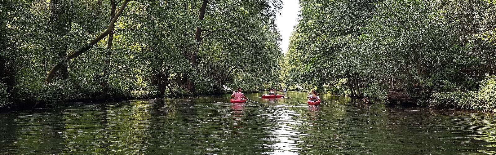 Mit dem Kajak unterwegs im Spreewald