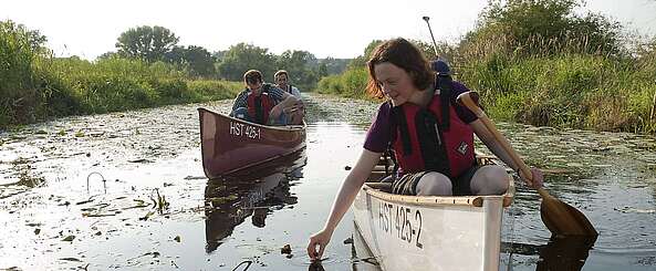 Kanutour im Nationalpark Unteres Odertal