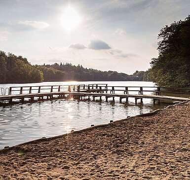 Am Strand des Obersees