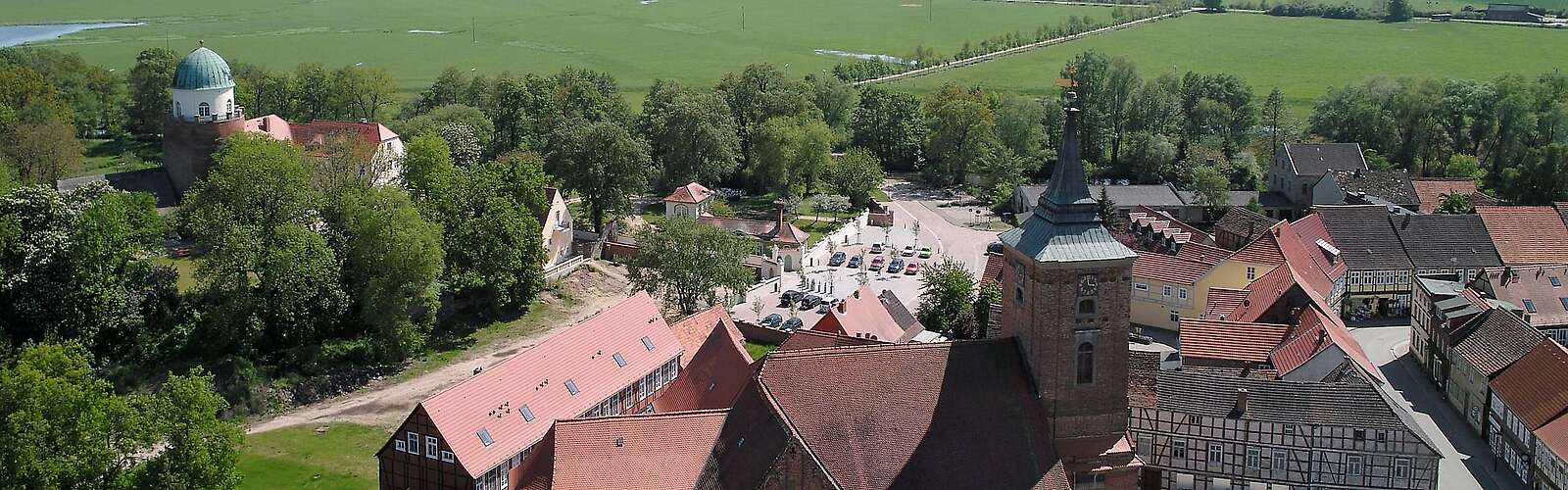 Blick über Altstadt und Burg Lenzen