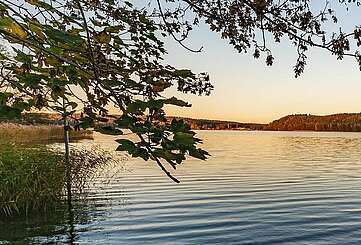 Sonnenuntergang am Werbelinsee