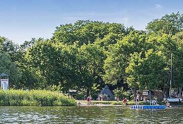 Blick auf den Campingpark Potsdam