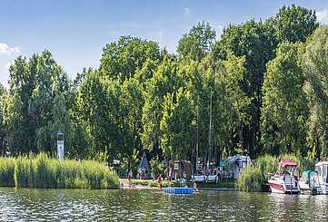 Blick auf den Campingpark Potsdam