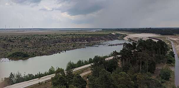 Am zukünftigen Ostsee in Cottbus