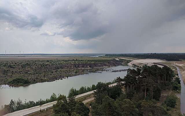 Am zukünftigen Ostsee in Cottbus