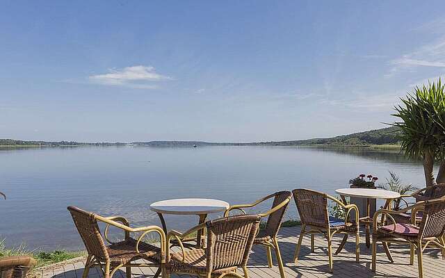 Terrasse im Strandbad Ferch