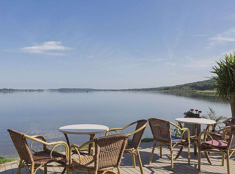 Terrasse im Strandbad Ferch