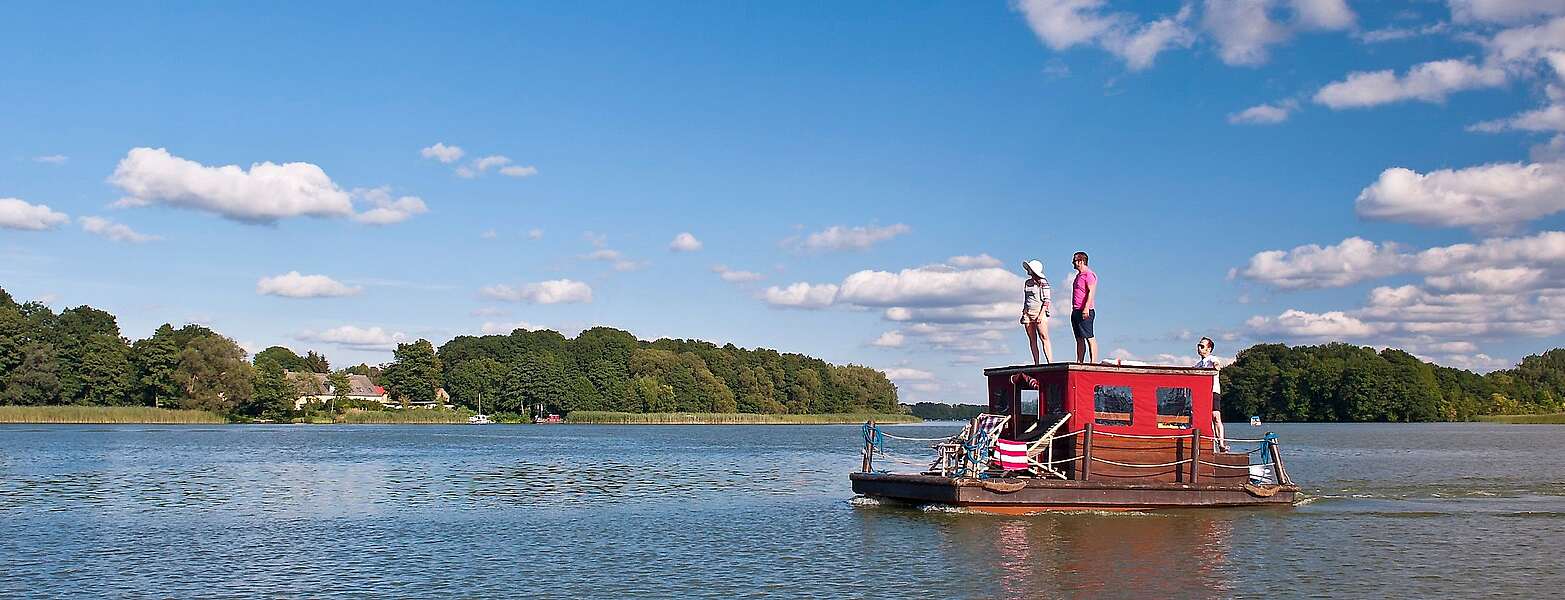 Floßtour auf dem Großen Wentowsee