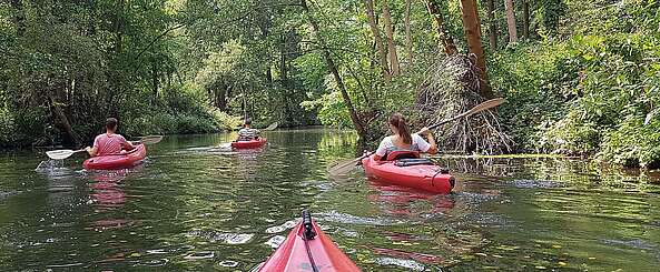 Mit dem Kajak unterwegs im Spreewald