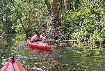 Mit dem Kajak unterwegs im Spreewald