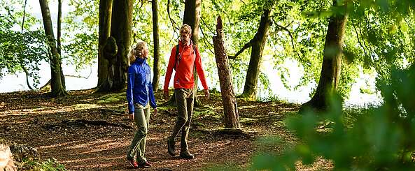 Wanderer im Naturpark Stechlin-Ruppiner Land