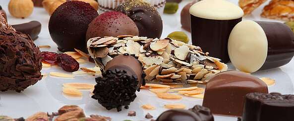 Schokopralinen aus der Confiserie Felicitas