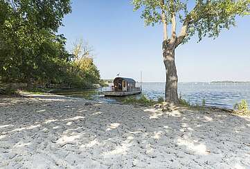 Havelfloss an der Insel Kienwerder