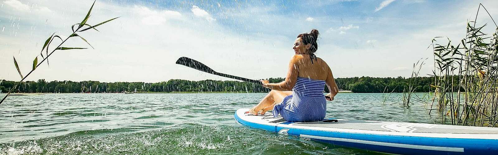 Stand Up Paddling auf dem Lübbesee