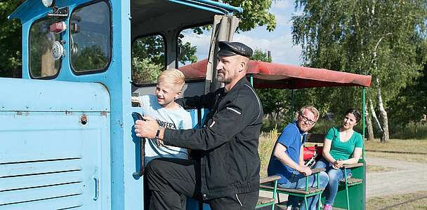 Ziegeleibahn im Ziegeleipark Mildenberg
