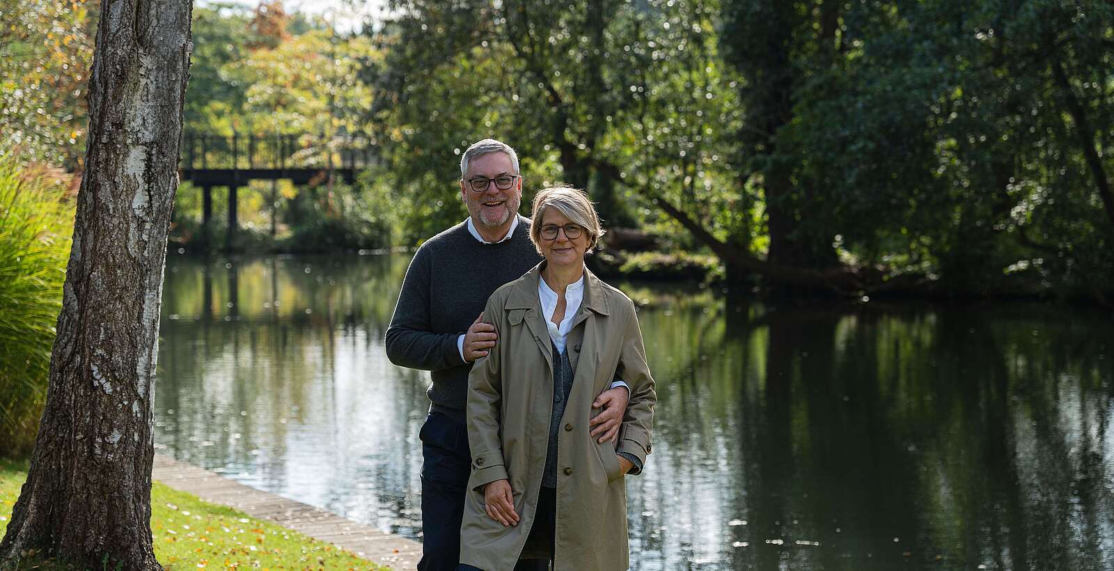 Claudia und Markus Karl an der Spree