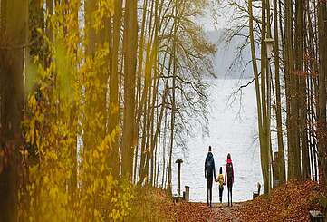 Familienwanderung am Stechlinsee