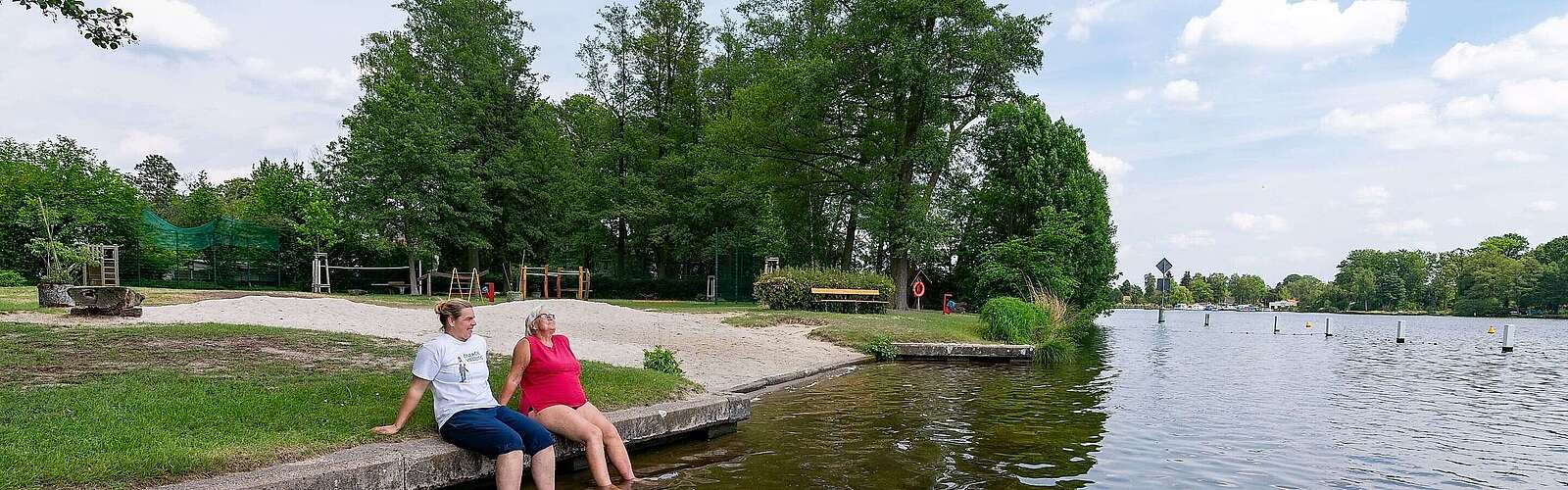 Familie Werner im Strandbad Neue Mühle
