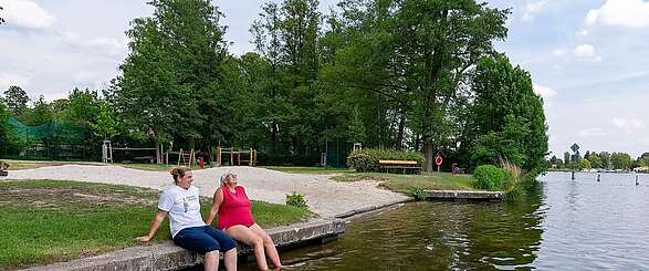 Familie Werner im Strandbad Neue Mühle