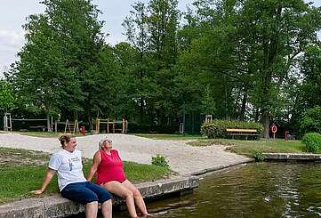 Familie Werner im Strandbad Neue Mühle