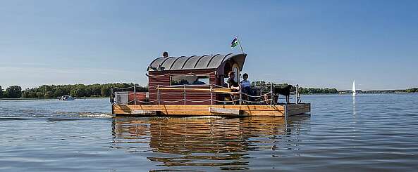 Havelfloß auf den Brandenburger Havelseen