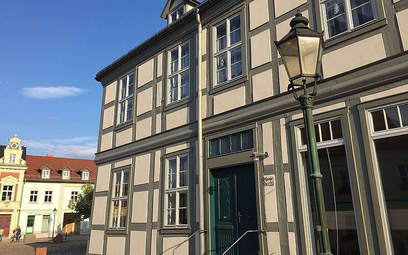 Fachwerkgebäude am Marktplatz Angermünde