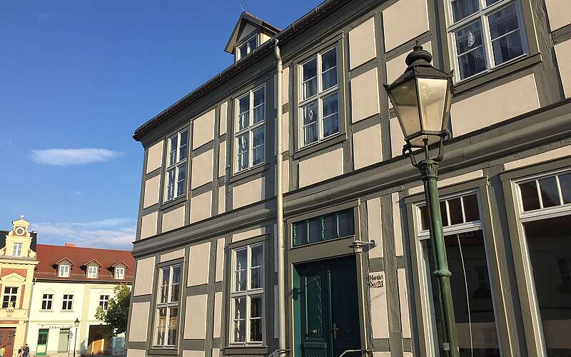 Fachwerkgebäude am Marktplatz Angermünde