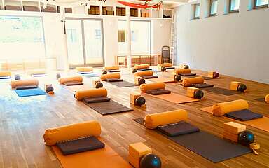 Yogaraum im Yogahaus am Stechlinsee